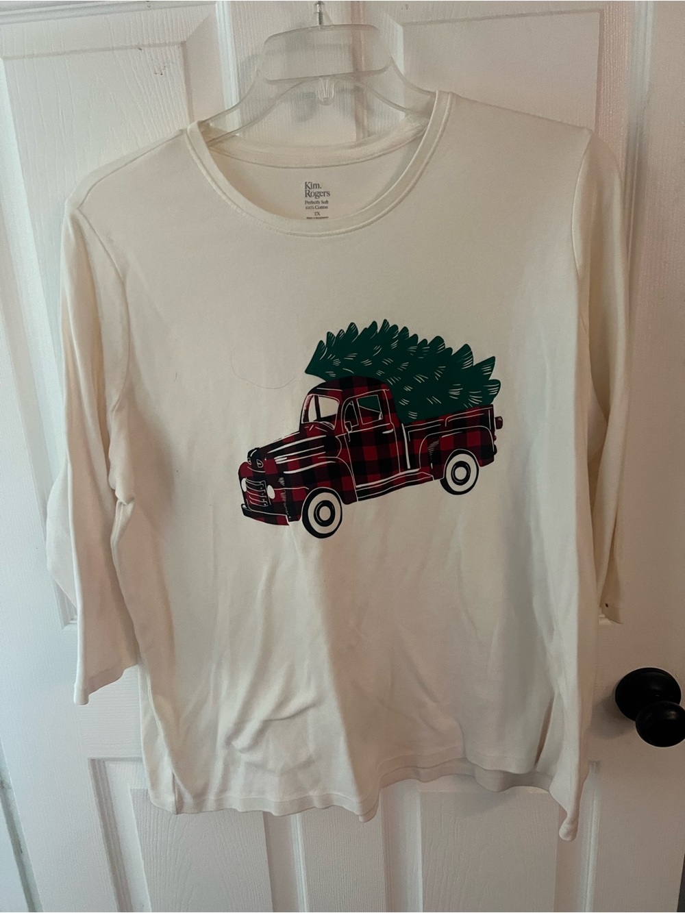 Kim Rogers Cream Everyday Cotton Tee